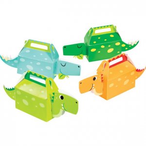 Kalasboxar - Dinosaurie - Bl�/Gr�n/Orange - 4-pack