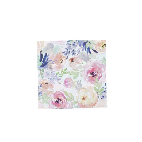 Kaffeservetter - Blommor - 20-pack