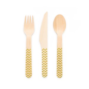 Tr�bestick - Guld - 18-pack / 6 kuvert