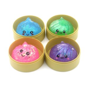 Squishy Dumpling - Glitter - 5 cm - 1 st Squishy Dumpling - Glitter - 5 cm - 1 st