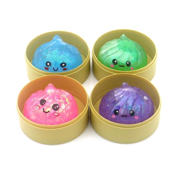 Squishy Dumpling - Glitter - 5 cm - 1 st