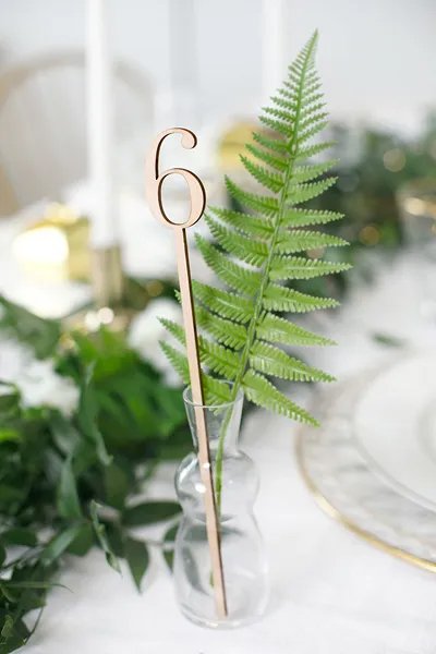 Bordsnumrering - Tr - 1-10 - 25 cm