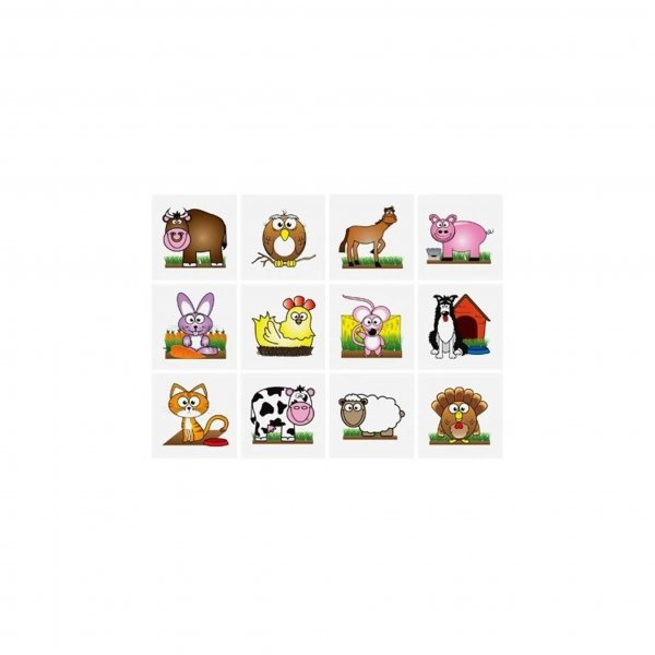 Tatueringar - Bondg�rdsdjur - 12 st