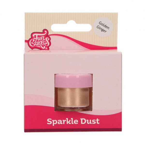FunCakes Pulverfärg Rödguld Skimmrande (Sparkle Dust Golden Ginger) 3,5g FunCakes Pulverfärg Rödguld Skimmrande (Sparkle Dust Golden Ginger) 3,5g