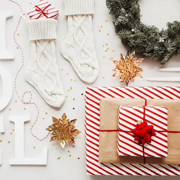 Presentsnöre & rosetter - Röd mix - 3-pack Presentsnöre & rosetter - Röd mix - 3-pack