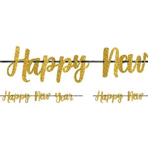 Girlang - Happy New Year - Guldglitter