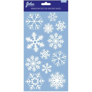 F�nsterdekorationer - Sn�flingor - 24 st