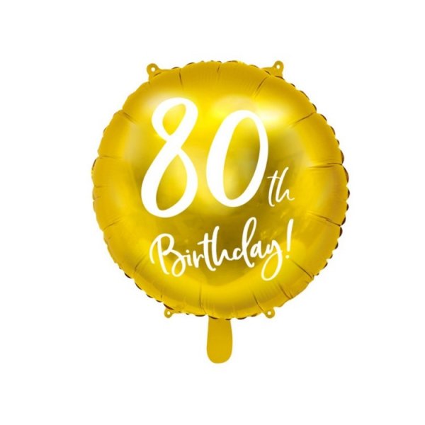 Folieballong Guld 80 �r