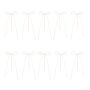 Cake Picks/Cake topper - Rosetter - Vita - 10-pack