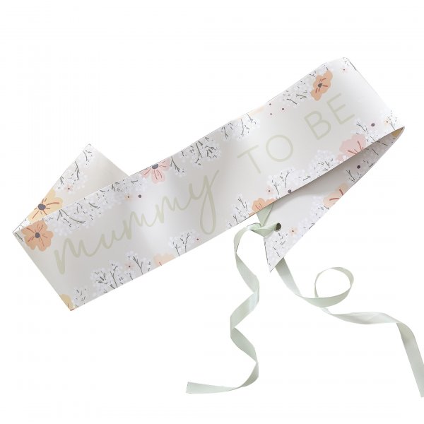 Sash - Mummy to be - Floral Baby Sash - Mummy to be - Floral Baby