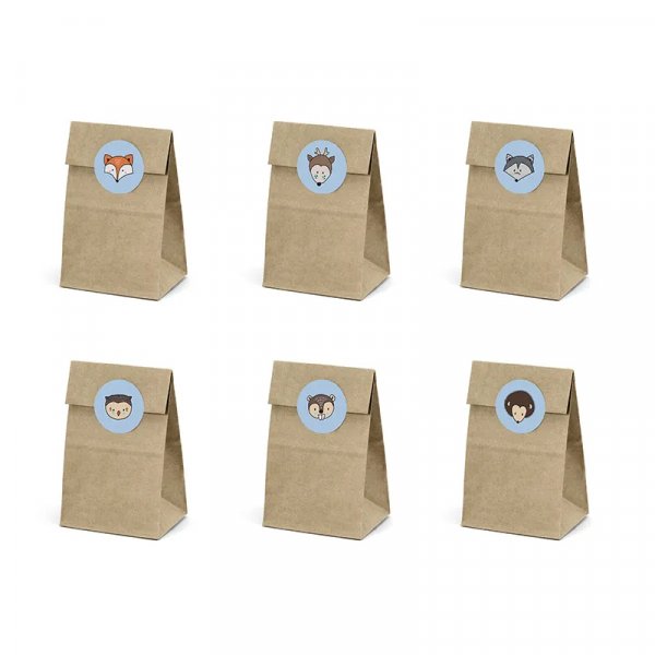 Godispsar med stickers - Woodland - 6-pack