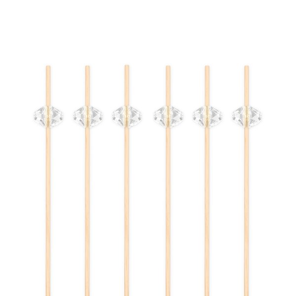 Snackspinnar/Drinkpinnar - Diamant - 12 cm - 25 st Snackspinnar/Drinkpinnar - Diamant - 12 cm - 25 st