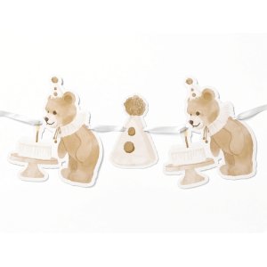 Girlang - Birthday Bear - Lavenders Blue - 2,5m Girlang - Birthday Bear - Lavenders Blue - 2,5m