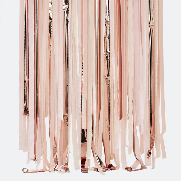 Draperi - Streamers - Rosa/Roséguld Draperi - Streamers - Rosa/Roséguld