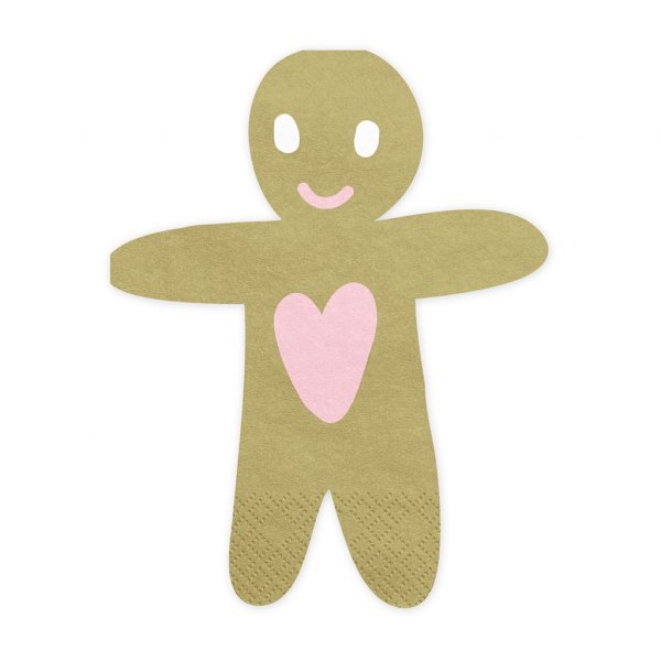 Servetter - Pepparkaksgubbe - Pink Christmas - 20-pack Servetter - Pepparkaksgubbe - Pink Christmas - 20-pack