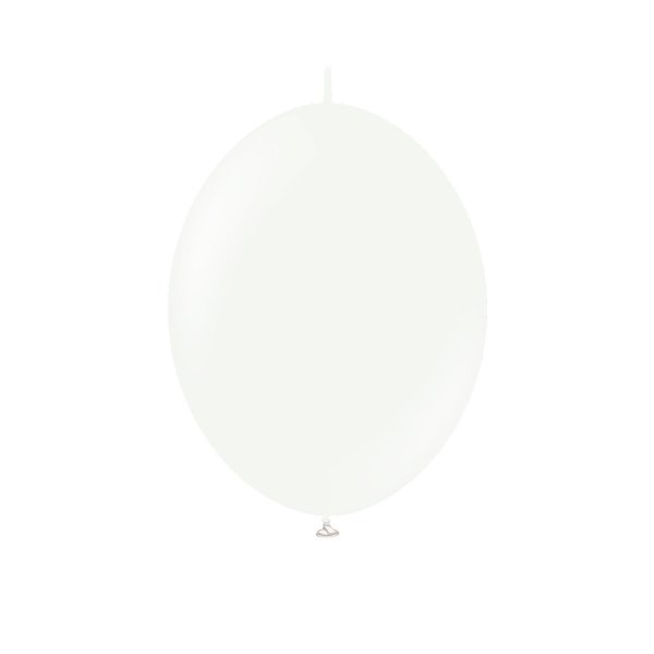 Latexballonger - K-Link - Vit - 30 cm - 50-pack