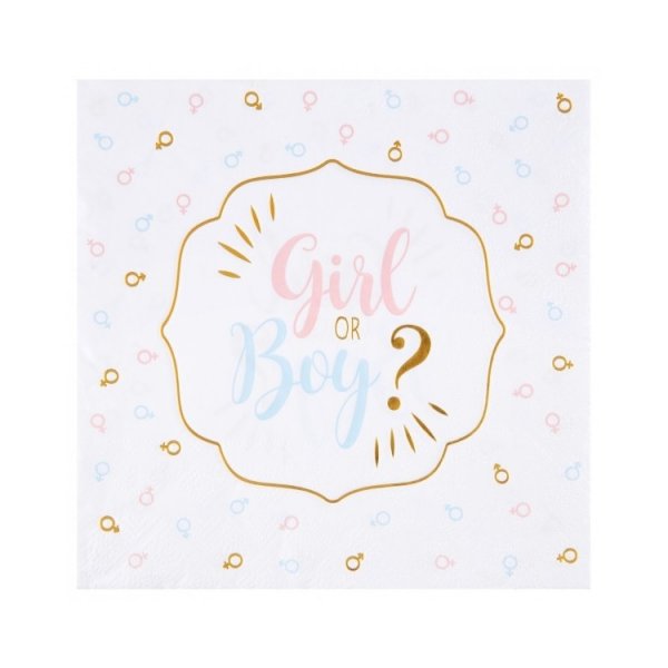Servetter Gender Reveal 20-pack