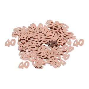 Konfetti 40 - Ros�guld - 1 cm
