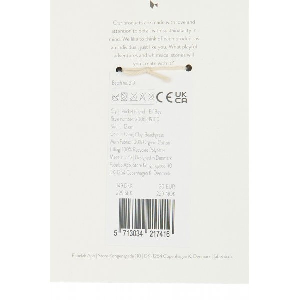 Nissedocka - 12 cm - Pojke - FABELAB Nissedocka - 12 cm - Pojke - FABELAB