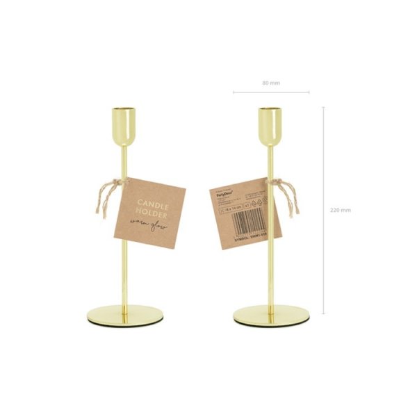 Ljusstake guld 22cm