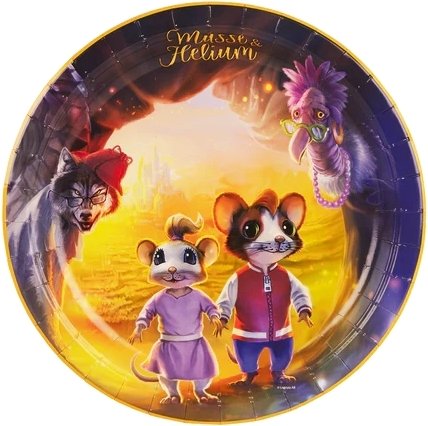 Papperstallrik - Musse & Helium - ventyr - 8-pack