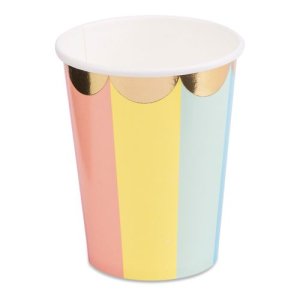Pappmuggar - Flerf�rgad - 8-pack