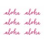 Bordsdekorationer - Aloha - Cerise - 6 st