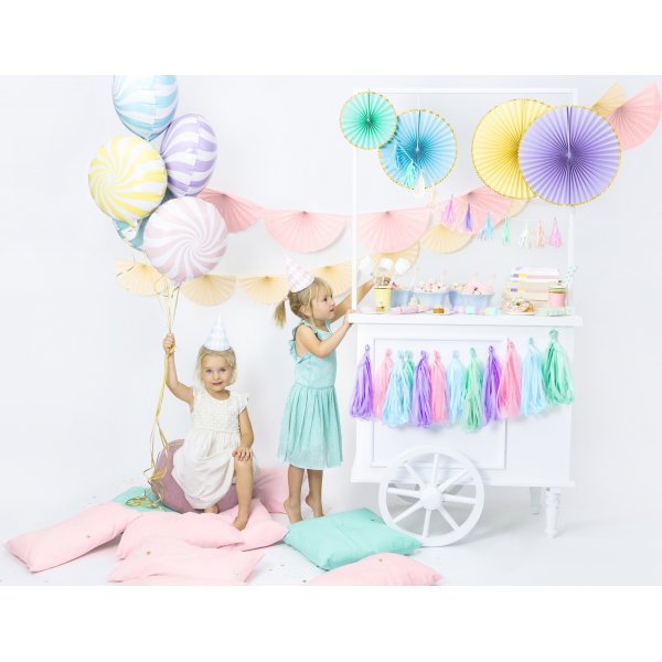 Desserttallrikar - Rosa - guldkant - 6-pack Desserttallrikar - Rosa - guldkant - 6-pack