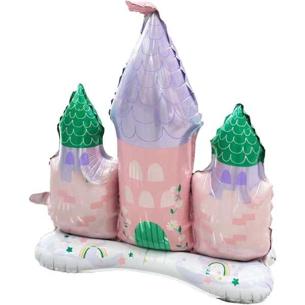 Folieballong - Slott - 82 x 88 cm