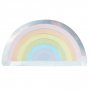 Papptallrikar - Rainbow - Pastel party - 8-pack