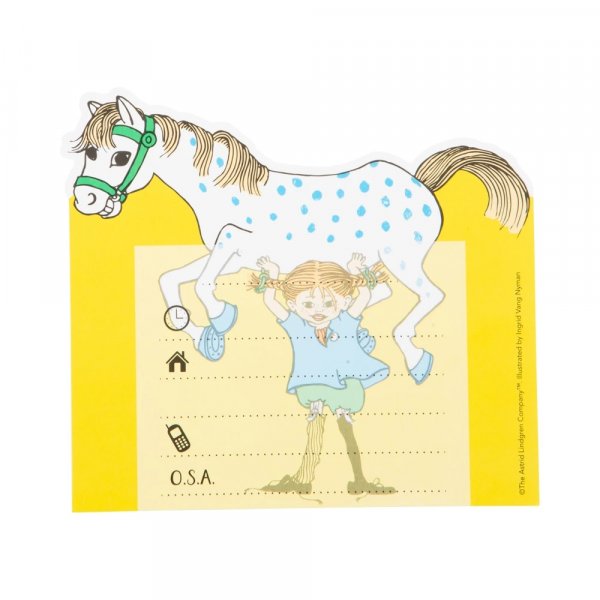 Inbjudningskort - Pippi L�ngstrump - 8-pack