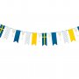 Girlang DIY, flaggor och champagneglas, 30 flaggor