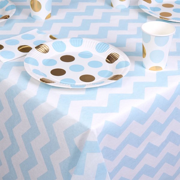 Bordsduk - Pattern Works - Ljusbl Chevron