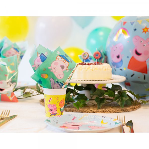 Papptallrikar - Greta Gris - Bl� - 8-pack