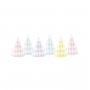 Partyhattar Rutiga pastellmix