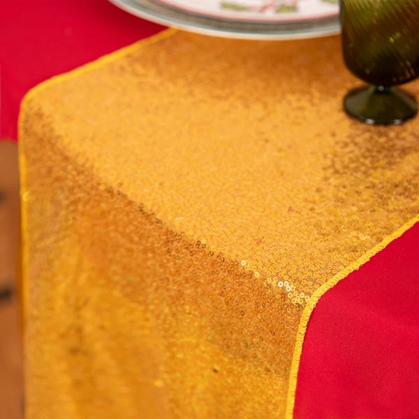 Löpare - Glittrande Guld - 200x28 cm Löpare - Glittrande Guld - 200x28 cm