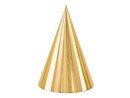 Partyhattar - Guld - 16 cm - 6-pack