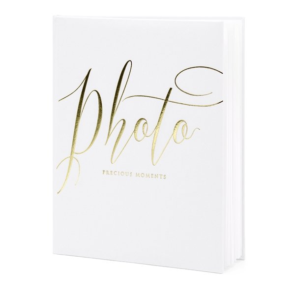 Fotoalbum - Precious moments - Vit/Guld