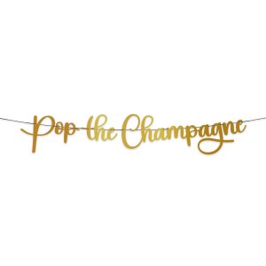 Bokstavsgirlang - Pop the Champagne - 2 m