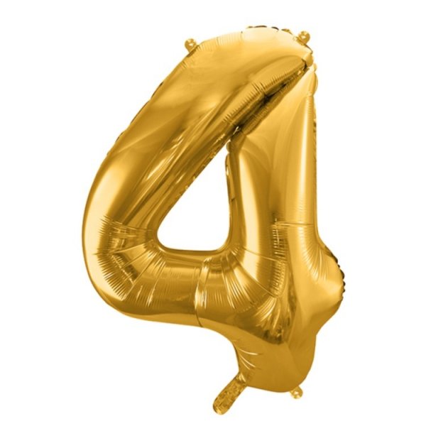 Sifferballonger Guld, 86 cm - nr 4