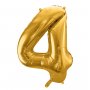 Sifferballonger Guld, 86 cm - nr 4