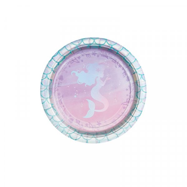 Desserttallrikar - Mermaid Shine - 8-pack