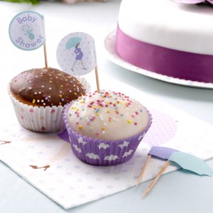 Cake Picks - Showered with love - 20-pack