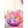 Folieballong - Paw Patrol - Rosa/Lila - Rund - 43 cm Folieballong - Paw Patrol - Rosa/Lila - Rund - 43 cm