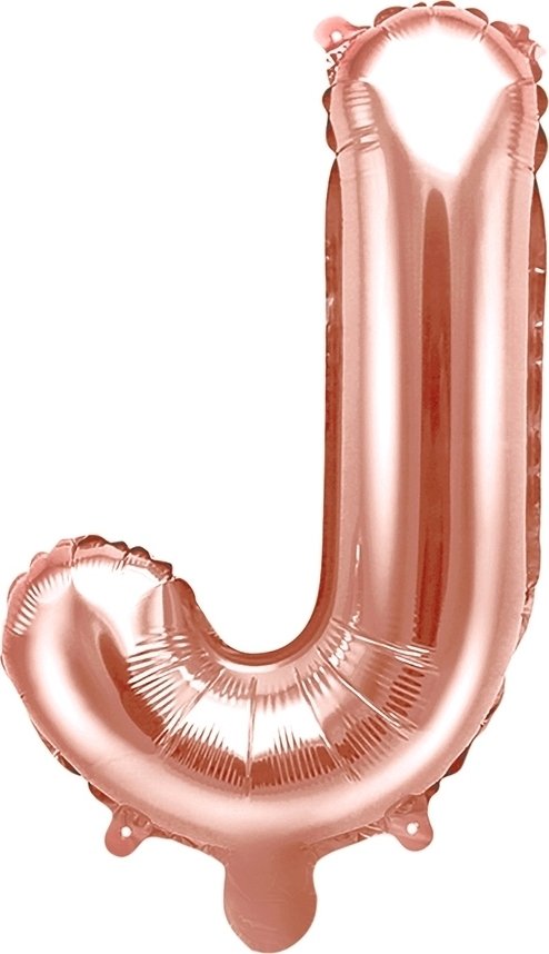 Bokstavsballonger – Roséguld – 35 cm – Bokstav: J – Bokstavsballonger, Ballonger