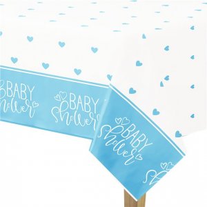 Bordsduk - Baby Shower - Bl� Hj�rtan