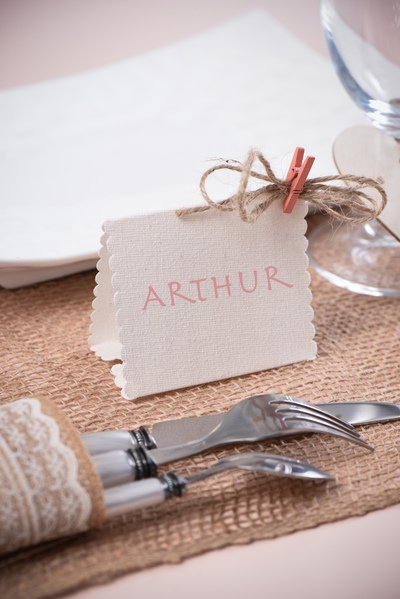 Placeringskort - Tyg - 4-pack