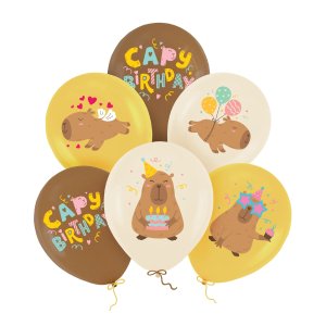 Ballonger - Capybara - Capy Birthday - 6-pack - 30 cm