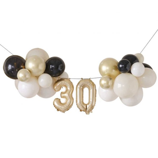 Ballonggirlang - 30 - Svart/Nude/Guld Ballonggirlang - 30 - Svart/Nude/Guld