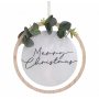 Julkrans - Tr/Akryl - Merry Christmas